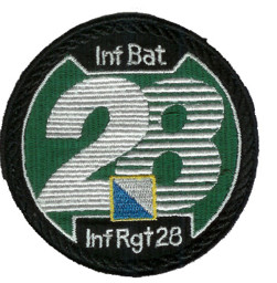 Bild von Inf Bat 28 schwarz Infanteriebadge