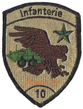 Image de Insigne d`infanterie 10 avec velcro