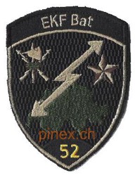 Bild von EKF Bataillon 52 schwarz mit Klett 