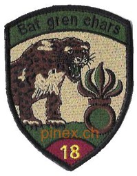 Bild von Bat gren chars 18 Panzergrenadier-Bataillon violett mit Klett