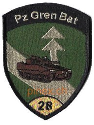 Bild von Pz Gren Bat Panzergrenadierbataillon 28 gold mit Klett