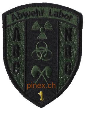Immagine di  Abwehr Labor 1 schwarz Badge mit Klett
