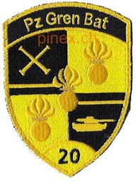 Bild von Pz Gren Bat Panzer Grenadier Bataillon 20 gelb ohne Klett