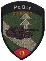 Bild von Pz Bat 13 Panzer Bataillon 13 rot mit Klett 