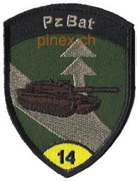Bild von Pz Bat 14 Panzer Bataillon 14 gelb mit Klett 