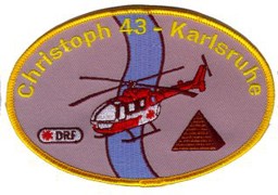 Bild von Christoph 43 Karlsruhe Rettungshelikopter 