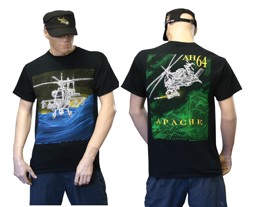 Bild von Apache AH64 T-Shirt schwarz