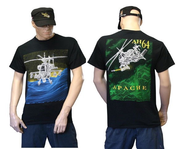 Picture of Apache AH64 T-Shirt schwarz