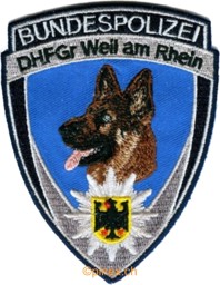 Bild von Bundespolizei Diensthundführergruppe Abzeichen DHFGr Weil am Rhein