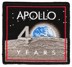 Immagine di Jubiläums Aufnäher Apollo 11 40 Jahre