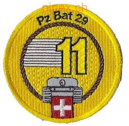 Bild von Panzer Bataillon 29  Rand braun, Emblem Armee 95