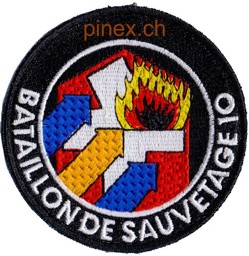Bild von Bataillon de sauvetage 10 noir Badge Armée 95