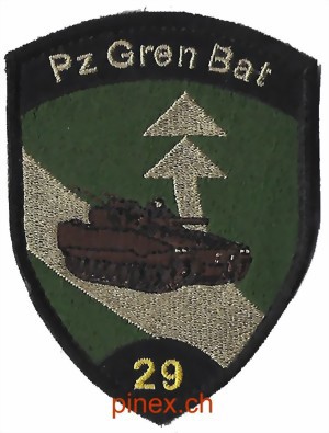 Picture of Pz Gren Bat Panzer Grenadier Bat 29 schwarz mit Klett