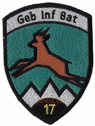 Picture of Geb Inf Bat 17 schwarz Gebirgsinfanterieabzeichen ohne Klett