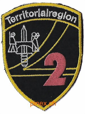 Picture of Territorialregion 2 Armeebadge ohne Klett