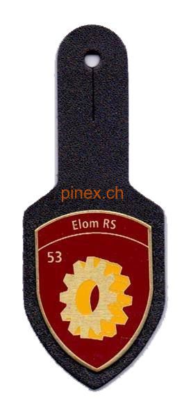 Picture of Elom RS Elektromechaniker Rekrutenschule 53 Brusttaschenanhänger Schweizer Armee