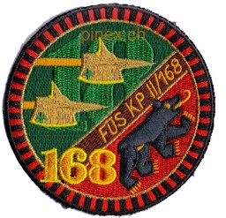 Image de Füsilier Bataillon 168, Kp 2/168 Armee 95 Badge. Territorialdiv 1, Territorialregiment 18.