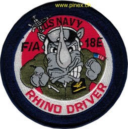 Bild von US Navy F/A-18E Hornet Rhino Driver Patch