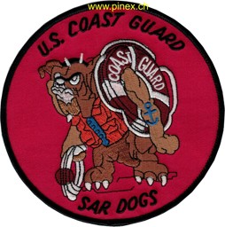 Bild von Search and Rescue (SAR) Helicopter Coast Guard Abzeichen SAR Dogs