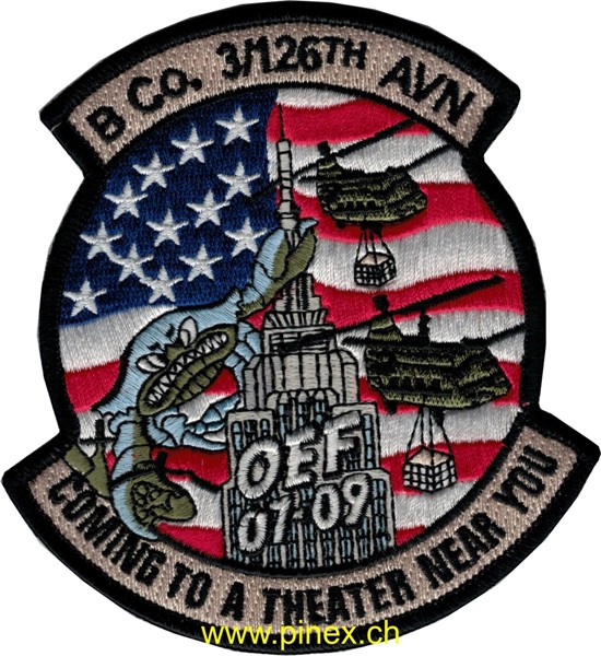 Image de 3rd Helicopter Squadron Patch 126th Regiment OEF 07-09
