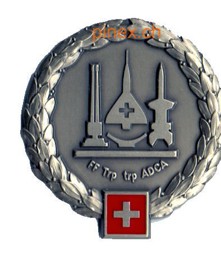 Bild von Flieger und Fliegerabwehrtruppen Béretemblem Standard mit flachem Relief