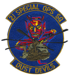 Bild von 21th Special OPS Sq Dust Devils Patch blau
