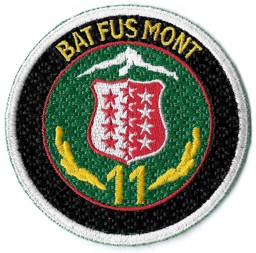 Bild von Bat Fus Mont 11 noir Badge Armée Suisse