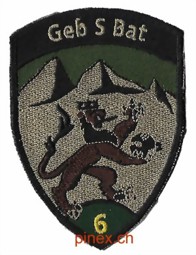 Bild von Geb S Bat Gebirgsschützenbataillon 6 grün mit Klett