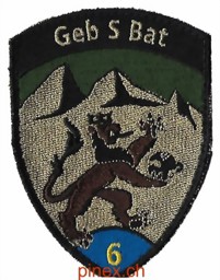 Bild von Geb S Bat Gebirgs Schützen Bataillon 6 blau mit Klett