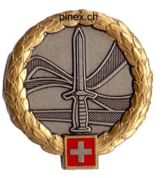 Bild von Heer Béret Emblem GOLD Schweizer Armee