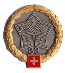 Bild von Fliegerabwehrbrigade 33 GOLD Béretemblem Luftwaffe