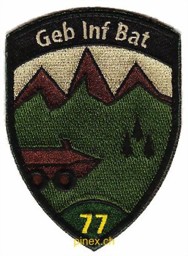 Image de Geb Inf Bat 77 grün Gebirgsinfanterie mit Klett