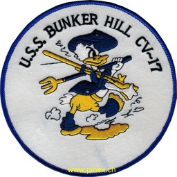 Bild von USS Bunker Hill CV-17 Flugzeugträger Abzeichen