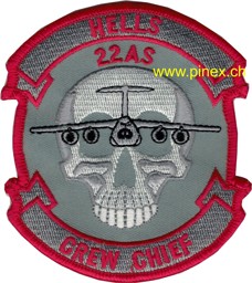 Bild von 22nd Airlift Squadron Abzeichen "Hells Crew Chief"