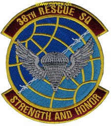 Bild von 38th Rescue Squadron Abzeichen "Strength and Honor" US Air Force
